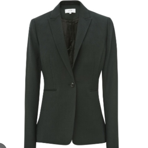 Reiss Pinetta Black Classic Blazer Size 2 - Picture 3 of 10